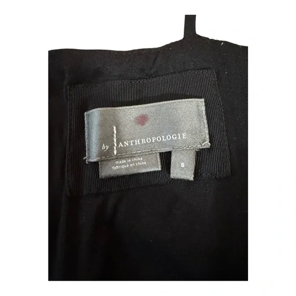 ANTHROPOLOGIE | $180 Sweetheart Bodice Pleated Midi Dress in Black, Size Small - Picture 8 of 12